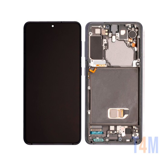 TOUCH+DISPLAY CON FRAME SAMSUNG GALAXY S21 5G/G991 6.2" (SIN CÁMARA) SERVICE PACK GRIS